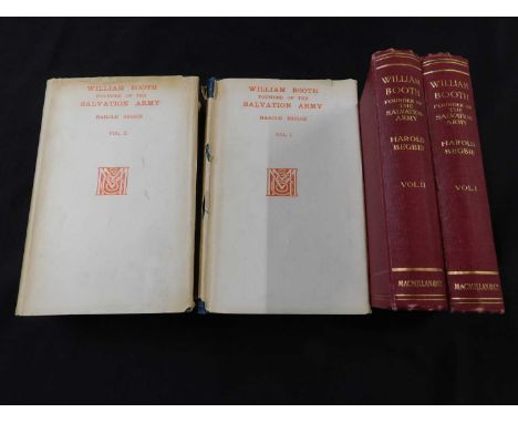 HAROLD BEGBIE: LIFE OF WILLIAM BOOTH THE FOUNDER OF THE SALVATION ARMY, London, McMillan, 1920, first edition, 2 vols, origin