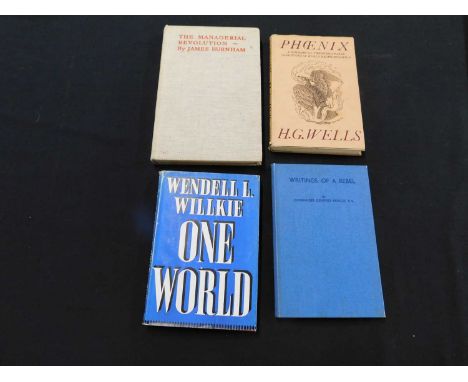 JAMES BURNHAM: THE MANAGERIAL REVOLUTION OR WHAT IS HAPPENING IN THE WORLD NOW, London, Putnam, 1942 first edition, original 