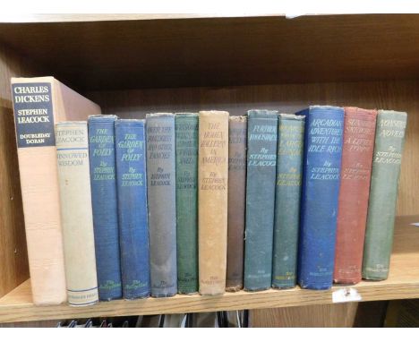 STEPHEN LEACOCK: 13 Titles: NONSENSE NOVELS, London, John Lane, 1911, first edition, 24pp adverts at end, inscription on fron