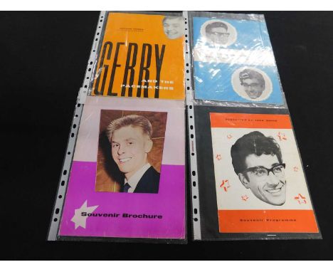 Ring binder containing 7 vintage pop music programs, Gerry and the Pacemakers, Roy Orbison/Freddie and the Dreamers, Joe Brow