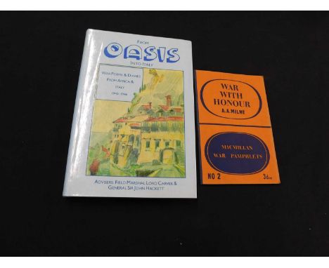 ALAN ALEXANDER MILNE: WAR WITH HONOUR, London, McMillan, 1940 first edition, McMillan War Pamphlet No 2, original wraps, vgc