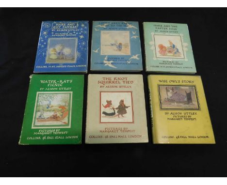 ALISON UTTLEY: 6 Titles: WISE OWL'S A STORY, London, Collins, 1935, first edition, original pictorial boards, pictorial paper