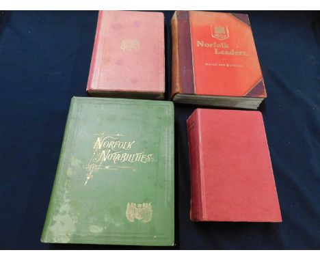 C A MANNING PRESS: NORFOLK NOTABILITIES A PORTRAIT GALLERY, London, Jarrold &amp; Sons, 1893 first edition, inscribed present