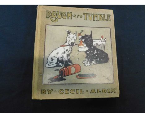 CECIL ALDIN: ROUGH AND TUMBLE, London, Henry Frowde, [1909], first edition, 24 coloured plates as called for, some loose, 4to