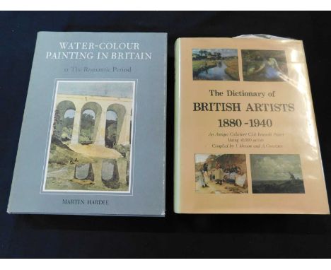 MARTIN HARDIE: WATER-COLOUR PAINTING IN BRITAIN, 1970, 1968, reprint, first edition, vols 2 - 3 (of 3), 4to, original cloth d