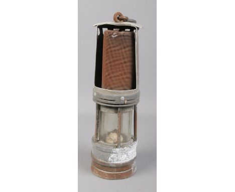 A clanny style miner's lamp. Approx. height 26cm.  