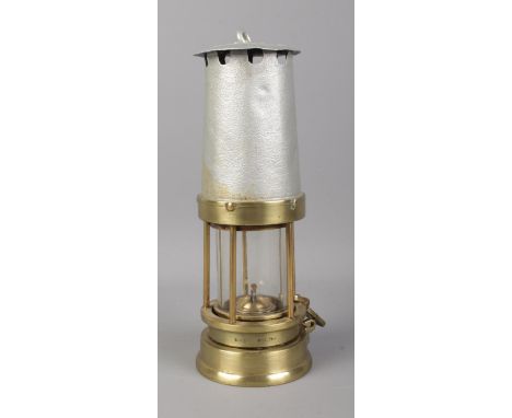 A John Davis 'Marstry' miners lamp. Stamped 182SM  