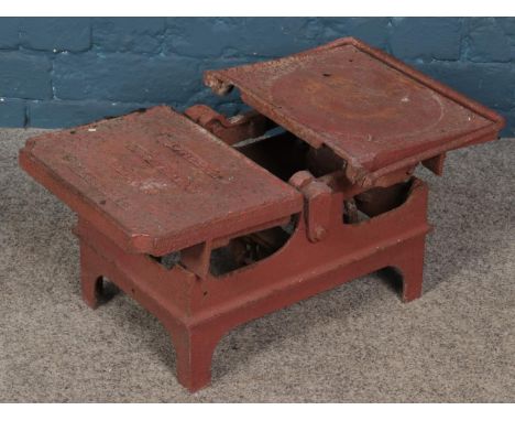A large set of iron scales, produced by W&amp;T Avery.  