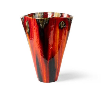 § Janice Tchalenko  (British 1942-2018) Vase, 2003 signed and dated (to base), glazed earthenwareDimensions:35cm high (13 3/4