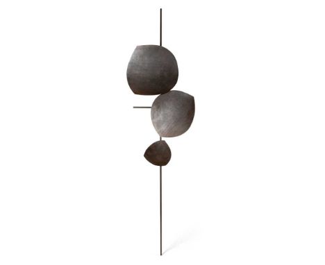 § Robert Adams (British 1917-1984) Three Circular Forms (Wall Sculpture), 1961 bronzed steelDimensions:273cm high (107 1/2in 