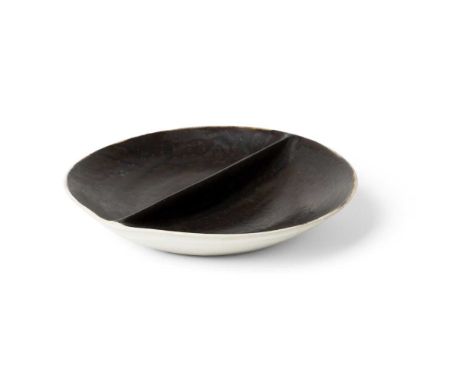 § Dame Lucie Rie (British 1902-1995) Butter Dish impressed artist's seal (to base), stoneware with manganese glazeDimensions: