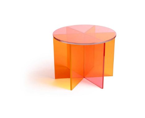 Johanna Grawunder (American 1961-) for Glas Italia XXX Low Table, designed 2009 laminated glassDimensions:39cm high, 50cm dia