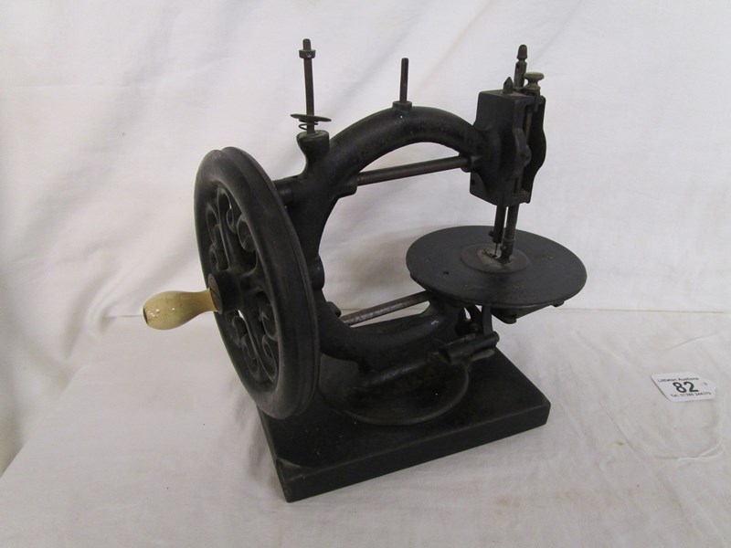 Antique manual sewing machine 'The Little Wanzer' by R M Wanzer & Co