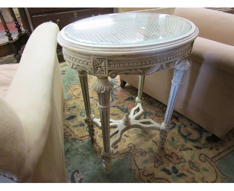 French oval lamp table