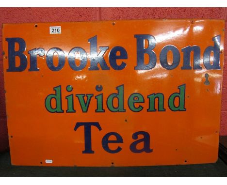 Enamel sign - Brook Bond Dividend Tea (51cm x 76cm)