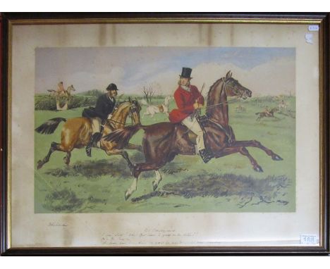 Hunting print by John Leach