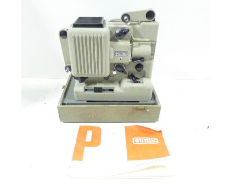 A Eumig P8 automatic projector in case 