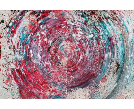 KATARAN, MYRON (Ukrainian b. 1984), "Diptych. Spiral", diptych of two large panels creating an overall expressive and entranc