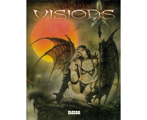 Visions by Luis Royo 2003 First Edition Hardback Book with 80 pages includes A3 sized poster published by Natier Beall Minous