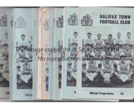 1962/63 HALIFAX       25 x Halifax Town home programmes, 62/3,  23 x Football League Division 3 programmes plus all three Cup