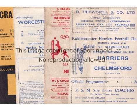 NON LEAGUE   A collection of 86 Non-League programmes 1947-1963 mostly 1950's to include 25 Chelmsford (5 from the 1940's). O