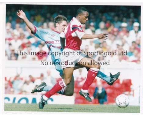 ARSENAL          Fifty five Press photographs of various sizes including 15 colour from the 1990's and 40 black &amp; white f