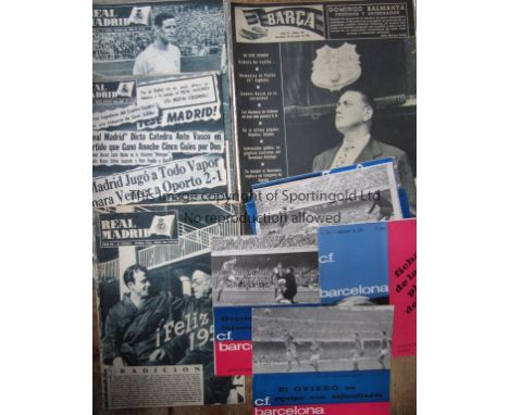 FOREIGN Collection of over 100 foreign, mainly newspaper /magazine issues to include:&nbsp;20 x Barcelona 1963/64 &amp; 1964/