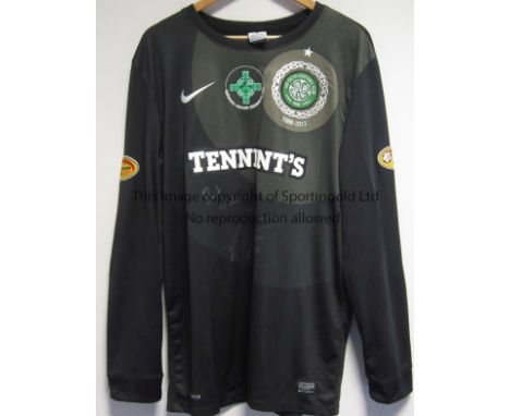 FORSTER - CELTIC    Celtic goalkeeper jersey worn by Frazer Forster, Famine shirt from the National Famine Memorial Day 2014,