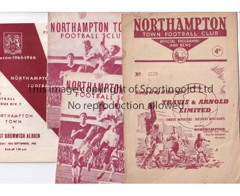 NORTHAMPTON    A collection of 22 Northampton Town home programmes 1955-1970 to include v Arsenal Reserves 1955/56 , Hartlepo