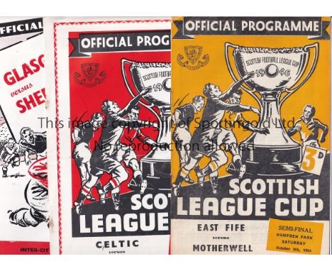 SCOTTISH BIG MATCH    A collection of 21 Scottish Big Match programmes 1954- 1971 to include East Fife v Motherwell SLC Semi 