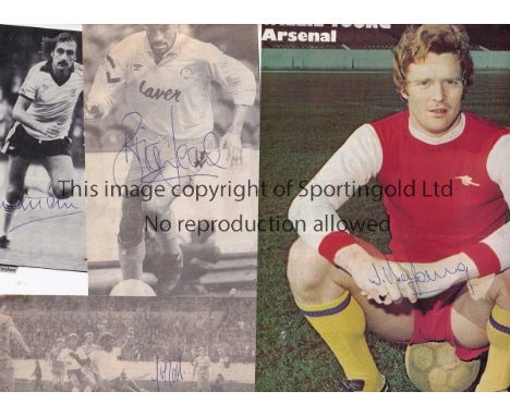 1970'S - 1990'S FOOTBALL AUTOGRAPHS        Over 350 signed newspaper and magazine photos including Steve Coppell, Graham Rix,