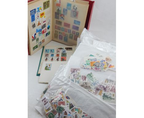 A quantity of stamp to include G.B, Commonwealth, and foreign, sold with two stamp albums. 