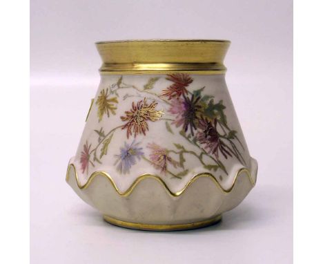 Blush Worcester Brush pot RD 959 (991) Condition report: see terms and conditions