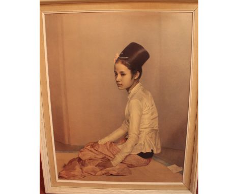 After Sir Gerald Kelly (1879-1972). 'Princess of Burma, Saw Ohn Nyun XVII. Print. 59 x 46cm.
