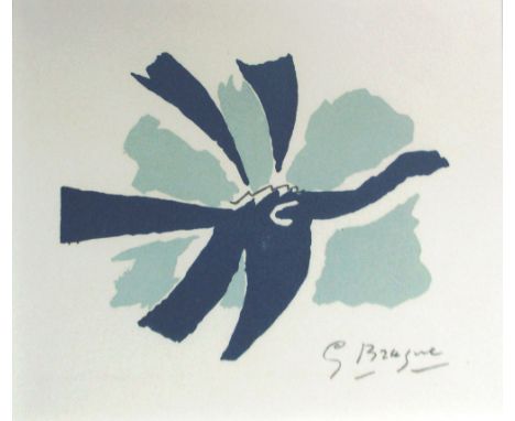 GEORGES BRAQUE, 'The Blue Sky' 1959, 13.5cm x 15.9cm, lithograph in three colours, signed in the stone, published by Galerie 