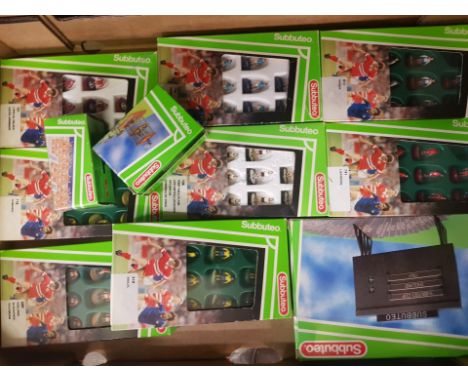 A collection of vintage Subbuteo Football Game Teams to include Russia, Liverpool, Man City, Crystal Palace, Romania, Brazil,