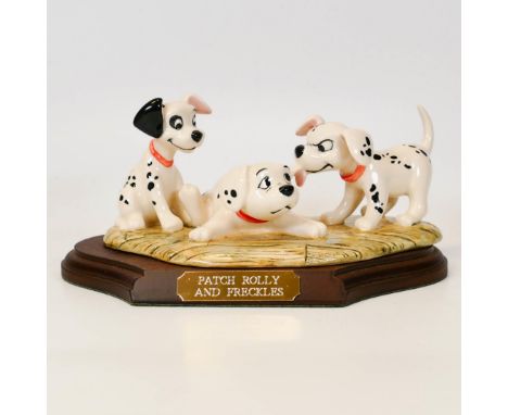 Royal Doulton 1001 Dalmatians Tableau Patch Rolly &amp; Freckles Dm5 