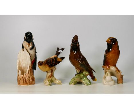 Four Glazed Goebel figures of Birds, tallest 18cm(4) 