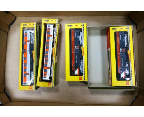 Fleischmann HO gauge Model Railway Engines to include 1341 &amp; 1342 HO New Haven &amp; passenger cars 1414 &amp; 1415(4) 