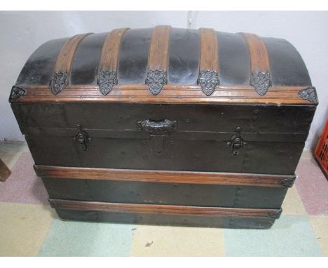 An antique dome topped trunk