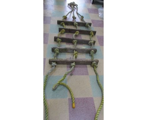 A vintage rope ladder