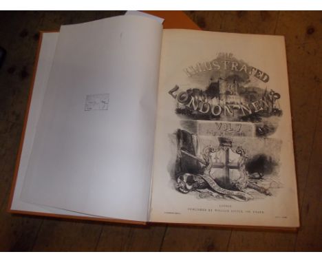 Illustrated London News, seven volumes I to VII, 1842 to 1845 and volumes IV to VI in published bindings, volumes I to VII re