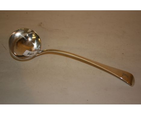 George III Old English pattern soup ladle
