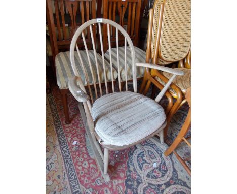 Ercol rocking chair in light ash colour (a/f)