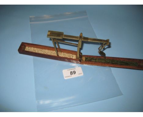 Mahogany cased pair of antique coin scales, together with a gold plated Dupont cigarette lighter