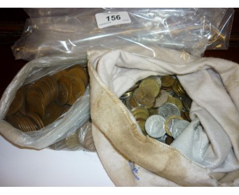 Chrome cased pocket compass together with two early 20th Century whistles and a quantity of various pre decimal and World coi