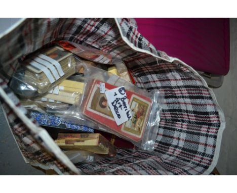 Box containing a large quantity of mainly Art Deco playing cards