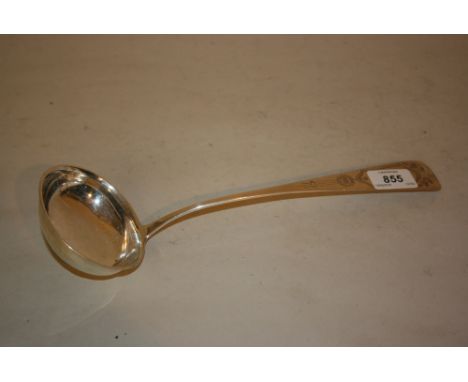 800 mark ladle with engraved handle