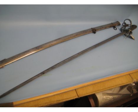 1821 Pattern Sergeants Royal Artillery sword by Ridpath & Manning with a 35in engraved steel blade and a steel scabbard