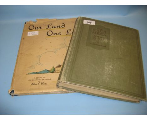 Two albums of South African cigarette cards, ' Past and Present ' by Graham Botha and ' Our Land Ons Land ' by Charles Peers